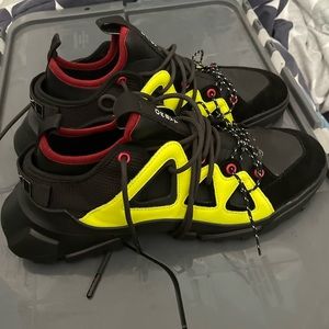 ALEXANDER MCQUEEN Men's Orbyt
Mid Neon YELLOW BLACK Sneakers Size 8 EU SIZE 41
